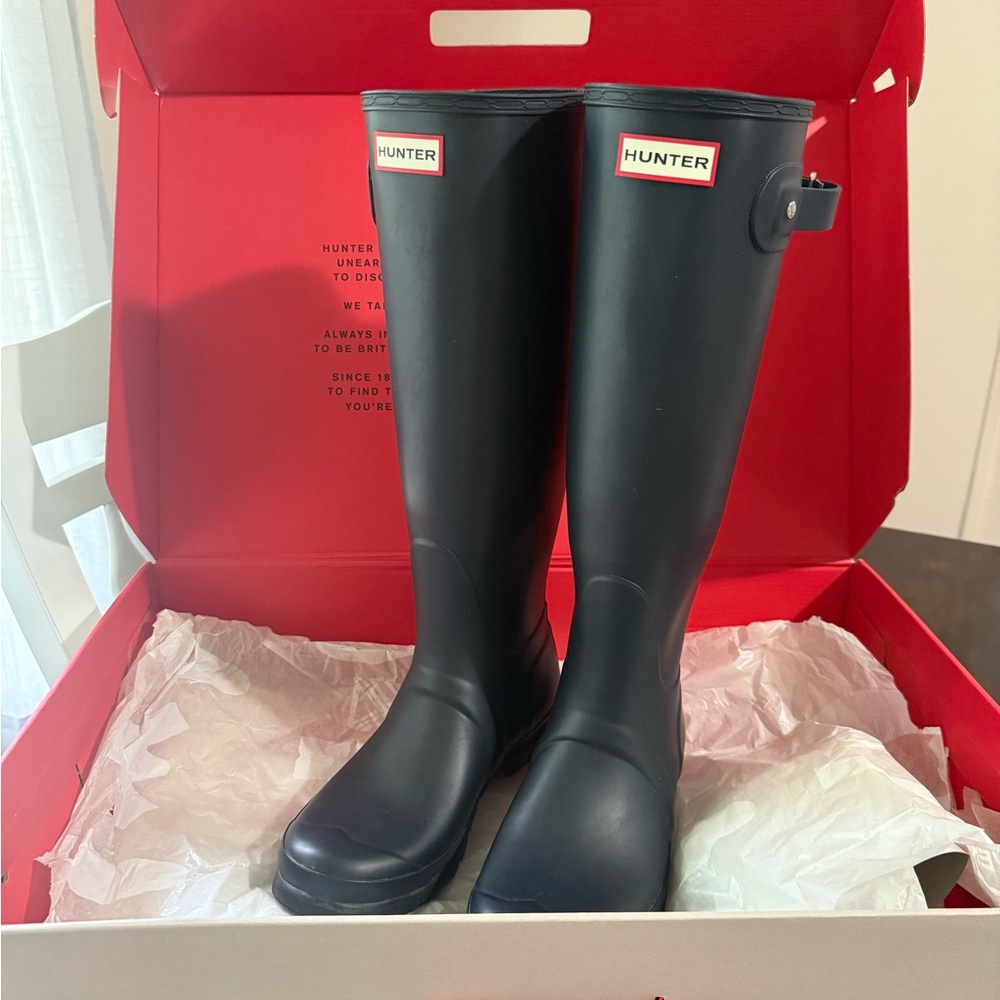 Hunter Classic Navy Blue Waterproof Boots